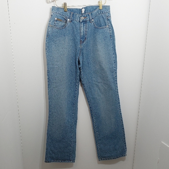 Calvin Klein Women's Size 10 Jeans Demin Blue Y2K Straight - Picture 13 of 13